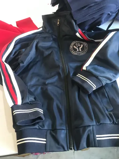 Quality checking school uniforms in Kathmandu