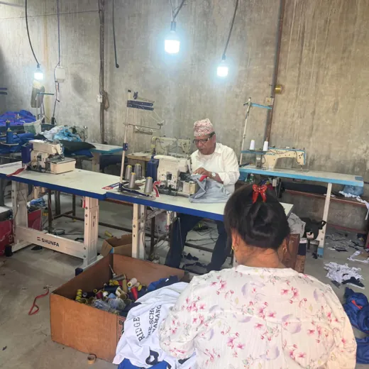 Custom school uniform making in Nepal
